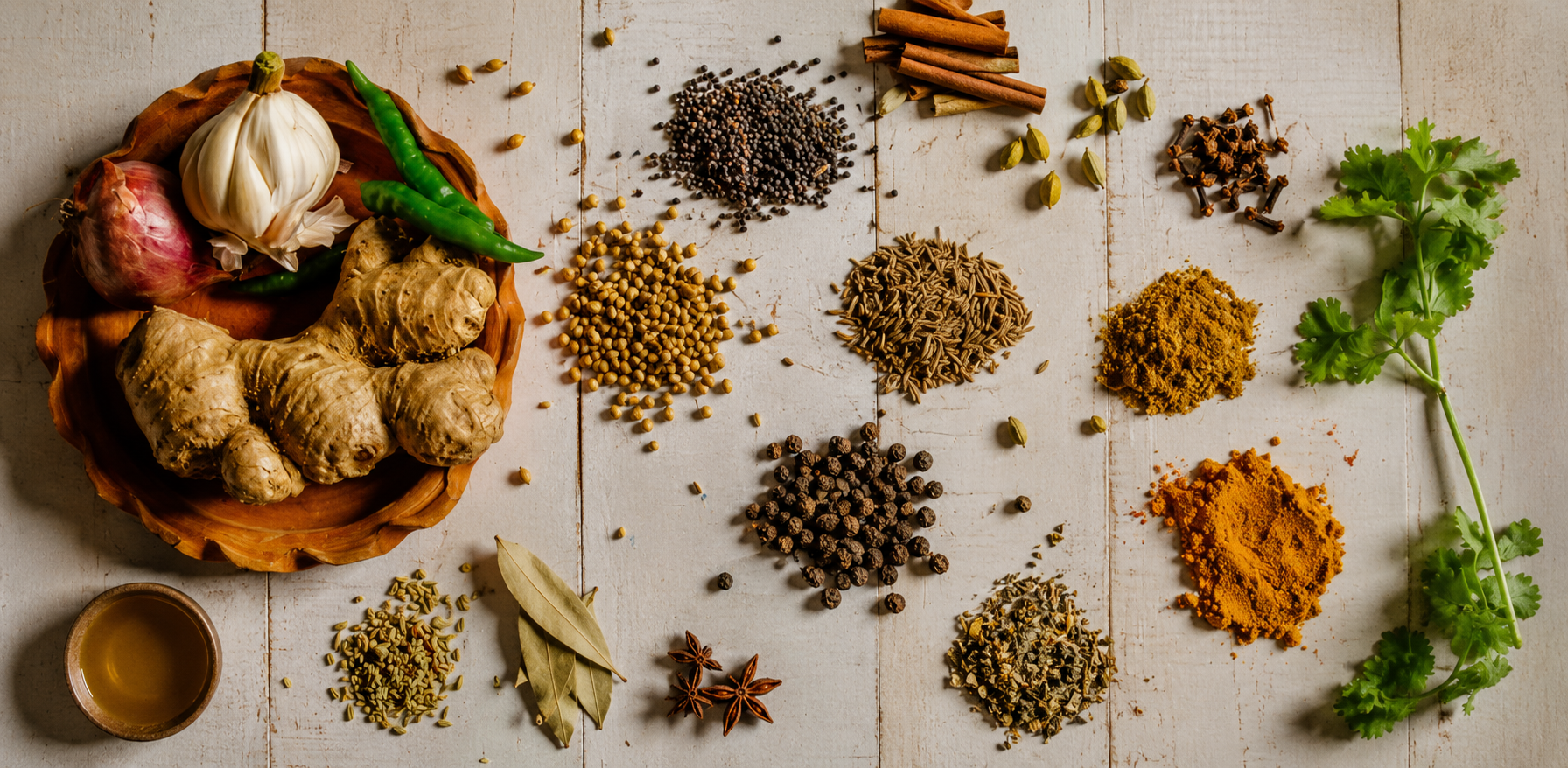Spices and wholesome ingredients